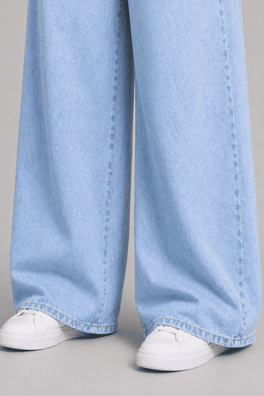 Women Light Blue Straight Fit Soft Denim Jeans | BLUETA