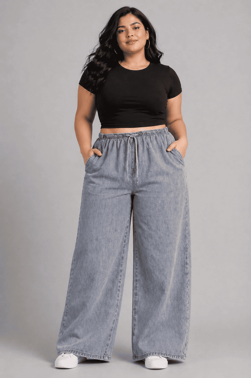 Women Blue Grey  Straight Fit Soft Denim Jeans | TEMPA