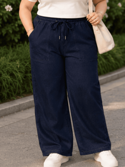 Women Blue Grey  Straight Fit Soft Denim Jeans | FLUTA