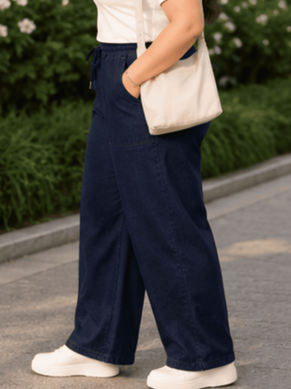Women Blue Grey  Straight Fit Soft Denim Jeans | FLUTA