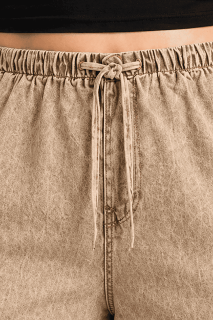 Women Light Coffee Beige Straight Fit Soft Denim Jeans | COFEETA