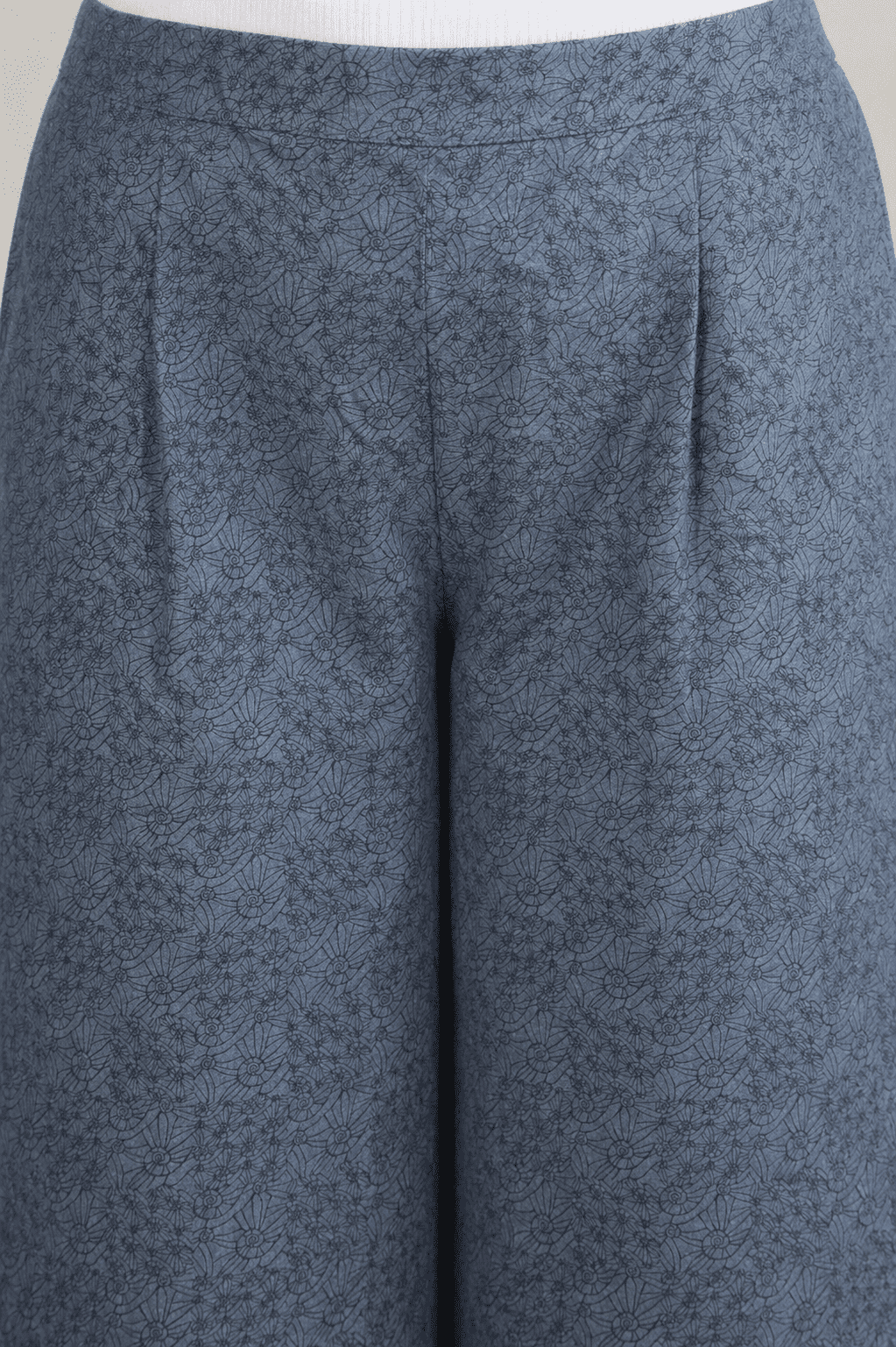 Premium Micro Floral Printed Wide Leg Palazzo Pants for Women (XS–10XL)